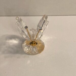 Swarovski Crystal Butterfly with Gold Accents